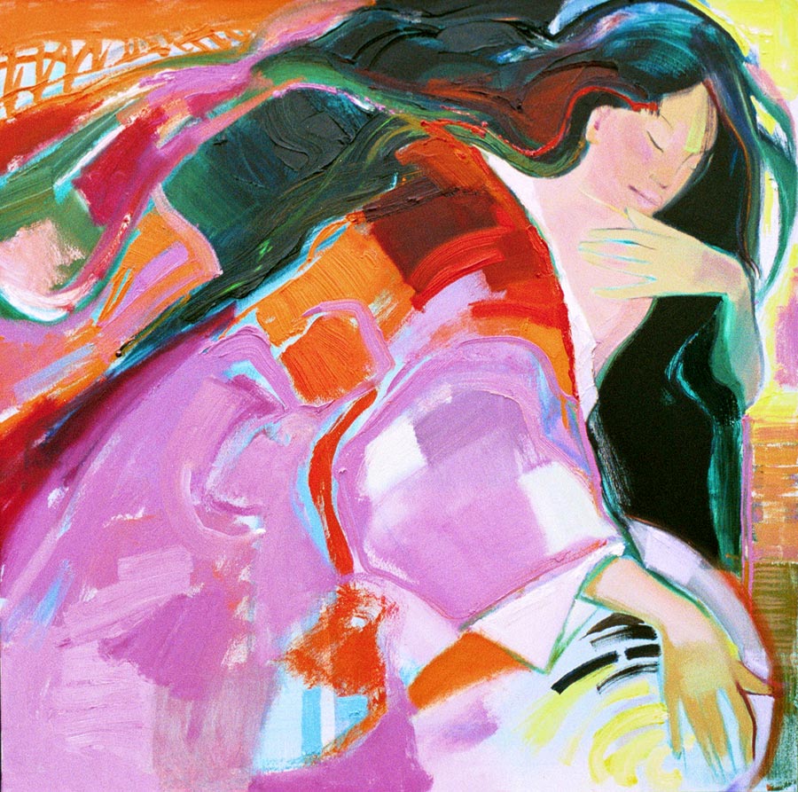 Une main dans l'eau fraîche