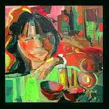 Au bar, Mamitchan, minuit